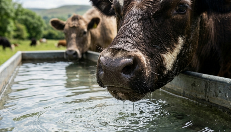 Calidad del agua en ganadería en primavera. Garcisan